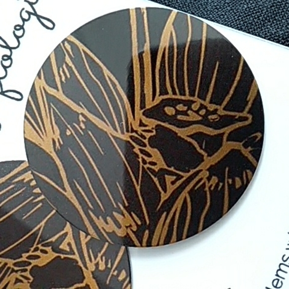 NWT Gold and Black Giftologie Earrings - Picture 2 of 3